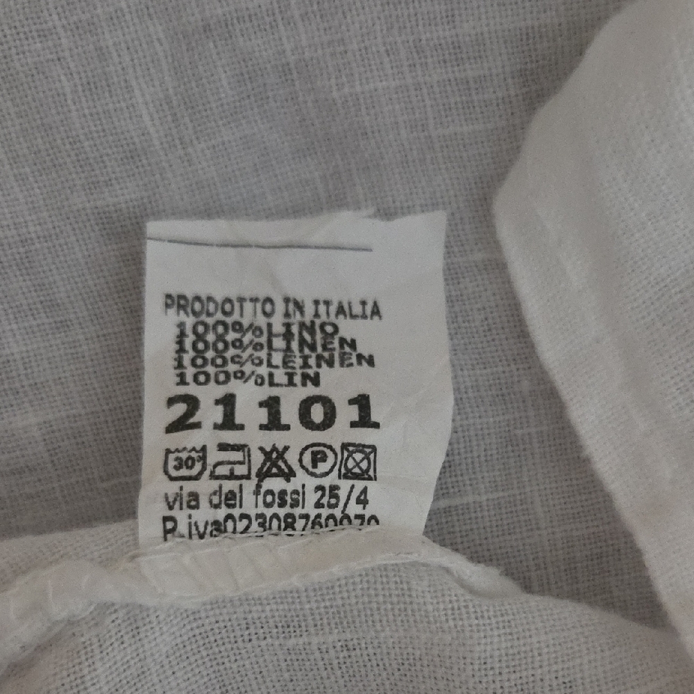 White Button-Down Linen Shirt - image 6